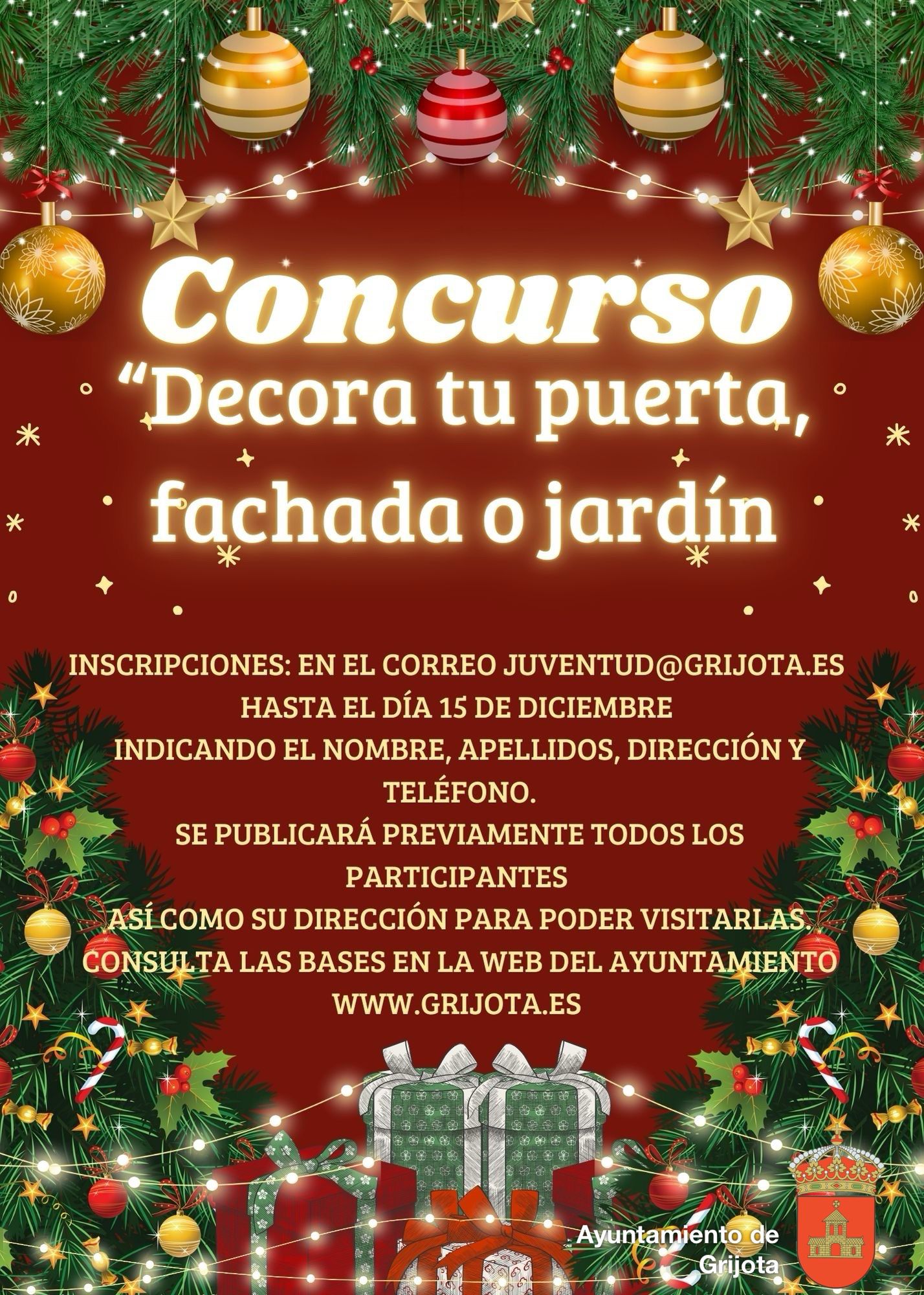 Concurso Decoración Fachadas Navidad Grijota 2024